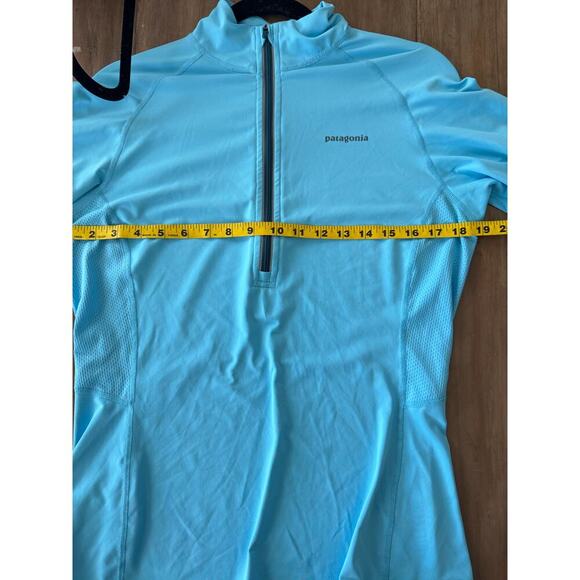 Patagonia Womens Athletic 1/4 Zip Shirt Long SLeeve Running SIZE L - Picture 4 of 7